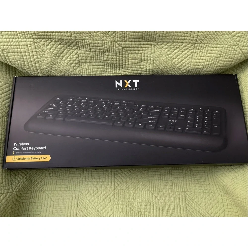 NEW NXT Technologies™ Wireless Comfort Keyboard, Black (NX60881)